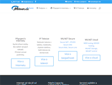 Tablet Screenshot of milnet.cz